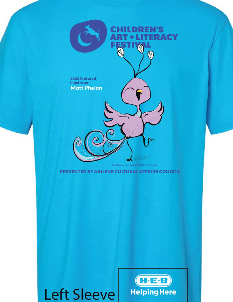 2025 - Matt Phelan - CALF Plum the Peacock T-Shirt